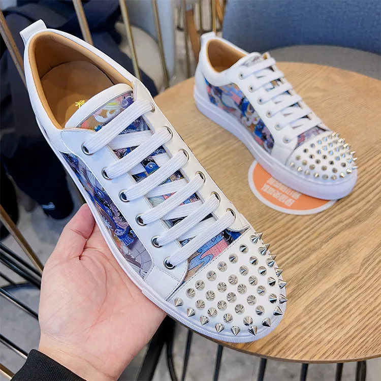 ALISANDRO MOQUEN TRENDZA CASUAL SNEAKER WITH RIVET