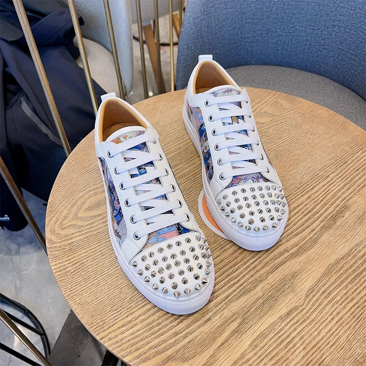 ALISANDRO MOQUEN TRENDZA CASUAL SNEAKER WITH RIVET