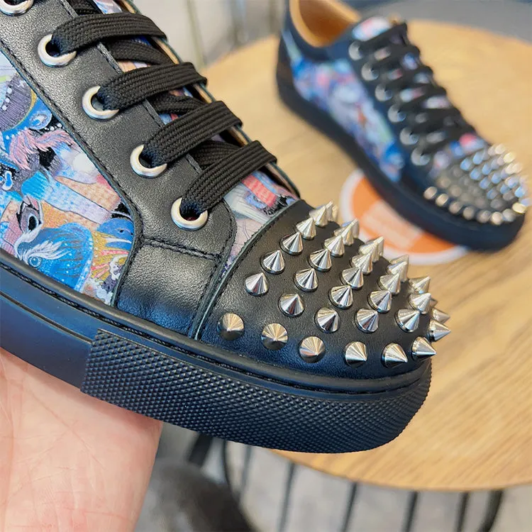 ALISANDRO MOQUEN TRENDZA CASUAL SNEAKER WITH RIVET