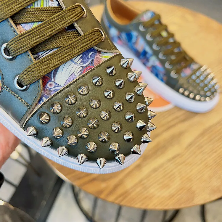 ALISANDRO MOQUEN TRENDZA CASUAL SNEAKER WITH RIVET