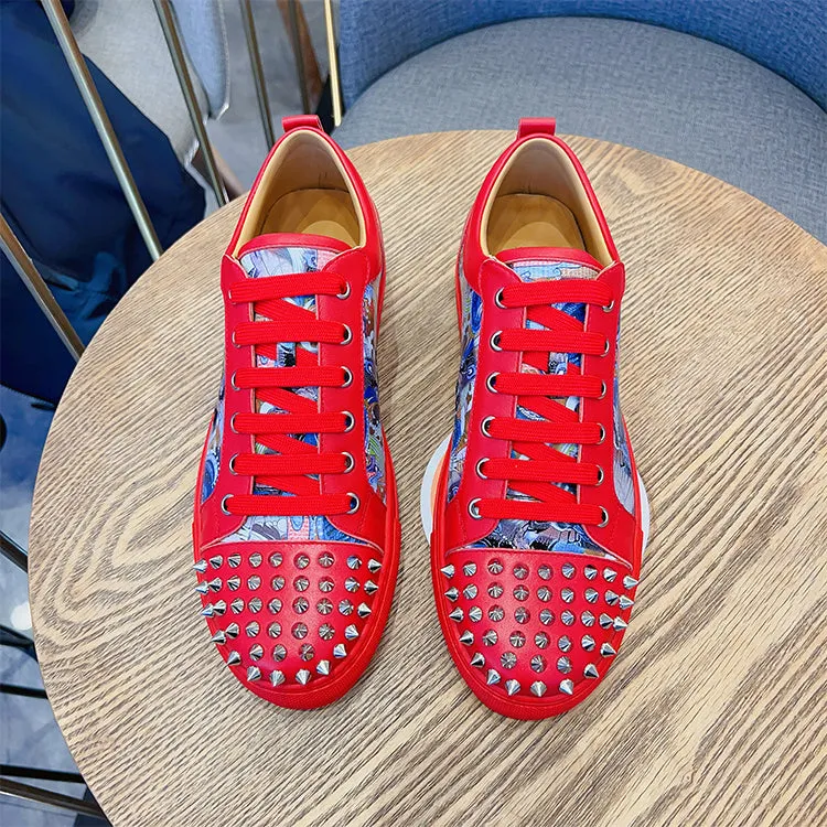 ALISANDRO MOQUEN TRENDZA CASUAL SNEAKER WITH RIVET