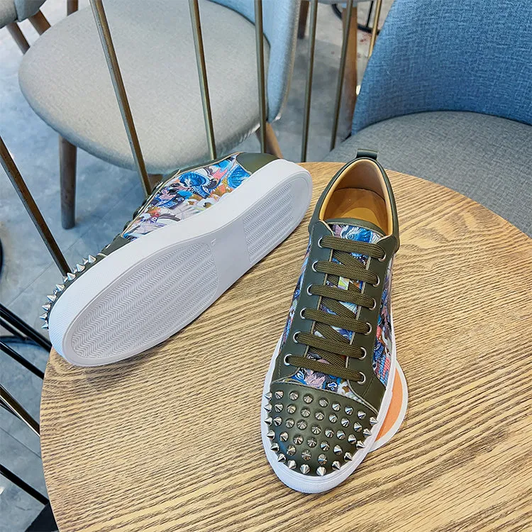 ALISANDRO MOQUEN TRENDZA CASUAL SNEAKER WITH RIVET
