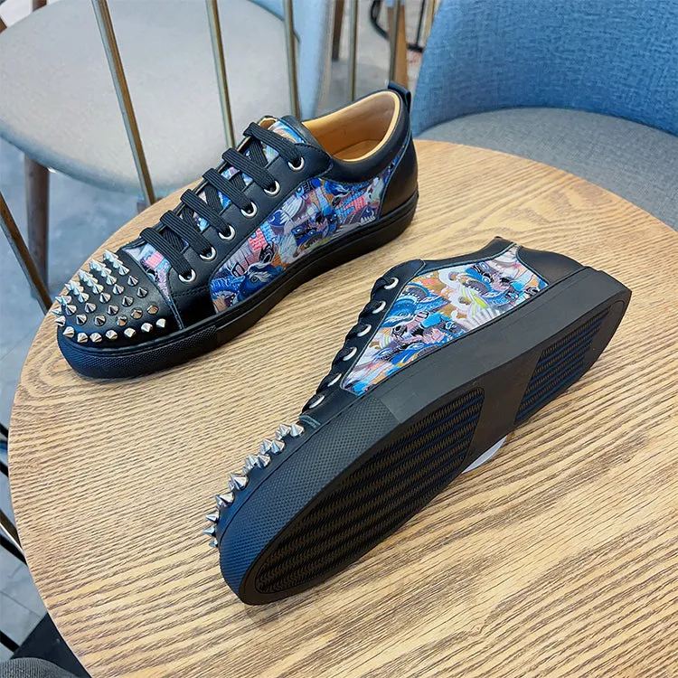 ALISANDRO MOQUEN TRENDZA CASUAL SNEAKER WITH RIVET