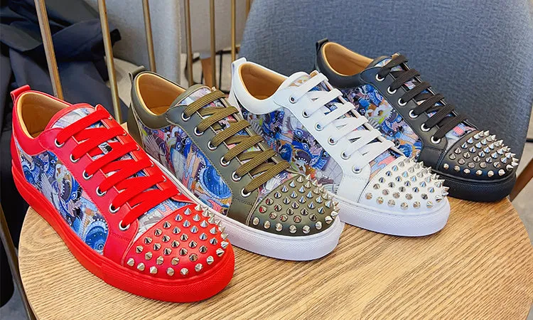 ALISANDRO MOQUEN TRENDZA CASUAL SNEAKER WITH RIVET