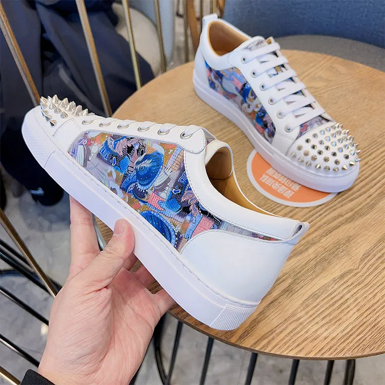 ALISANDRO MOQUEN TRENDZA CASUAL SNEAKER WITH RIVET