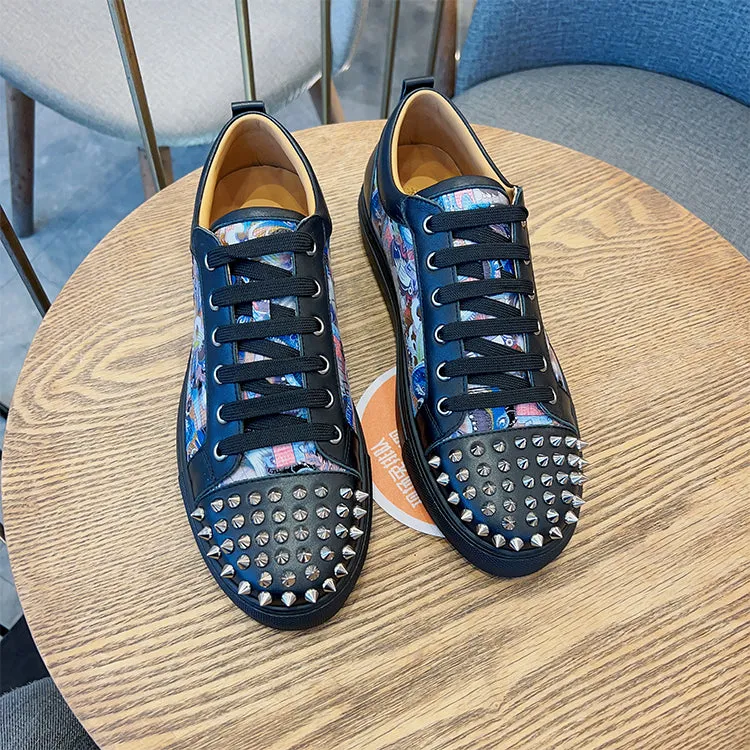 ALISANDRO MOQUEN TRENDZA CASUAL SNEAKER WITH RIVET