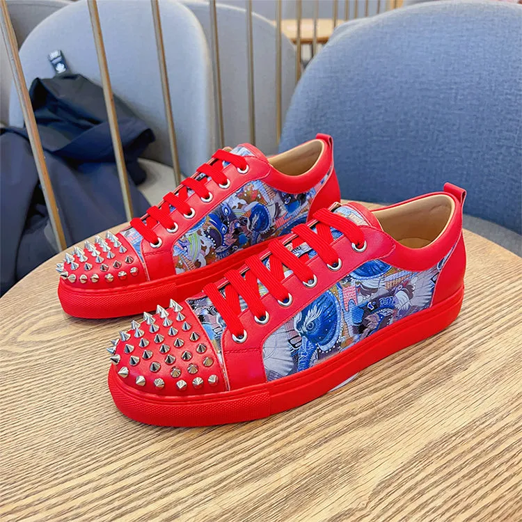 ALISANDRO MOQUEN TRENDZA CASUAL SNEAKER WITH RIVET