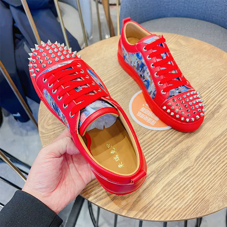 ALISANDRO MOQUEN TRENDZA CASUAL SNEAKER WITH RIVET