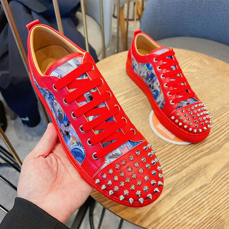 ALISANDRO MOQUEN TRENDZA CASUAL SNEAKER WITH RIVET