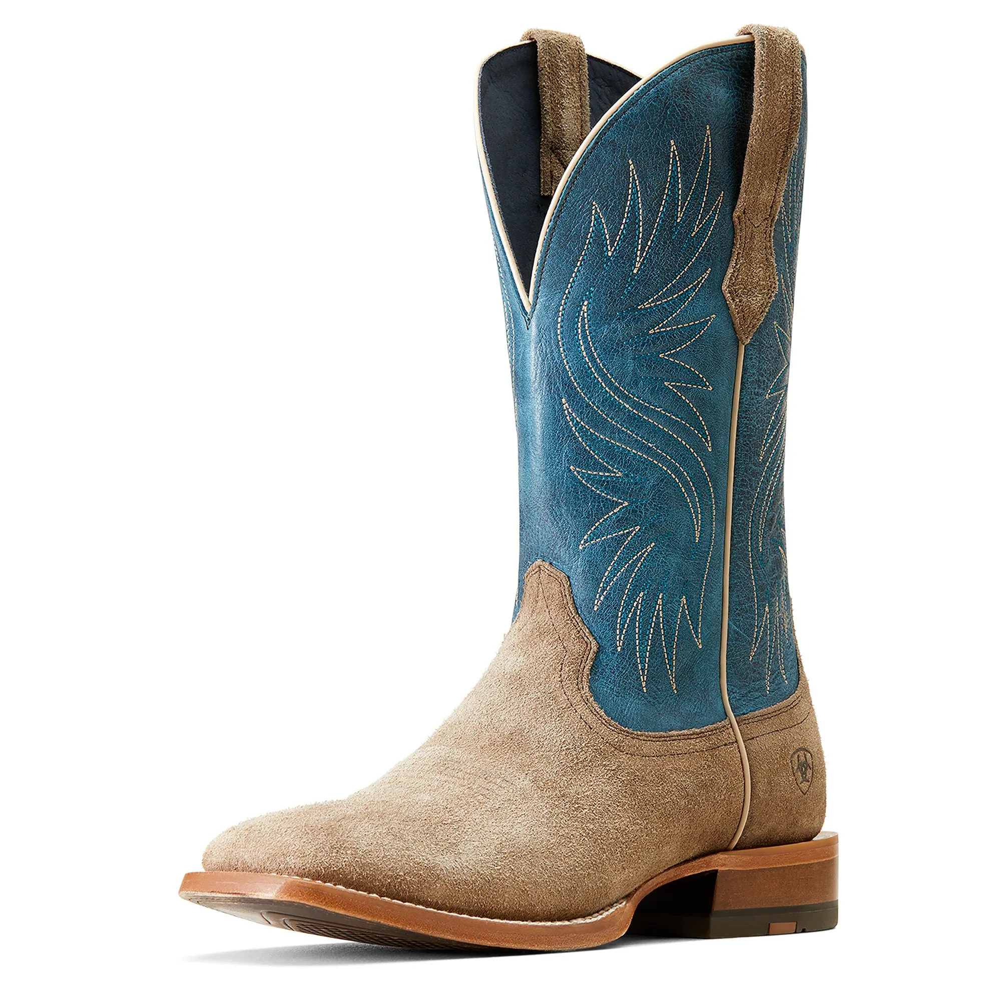 ARIAT CIRCUIT ROCKRIDGGE SMOKY ROUGHOUT OCEAN BLUE BOOT