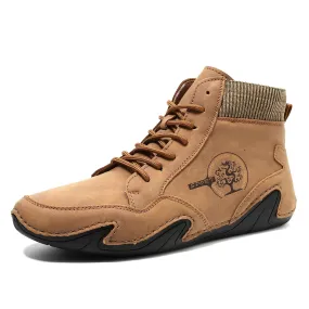 Bootara Men’s Best Selling High-Top Sock Lace-Up Chelsea Boots
