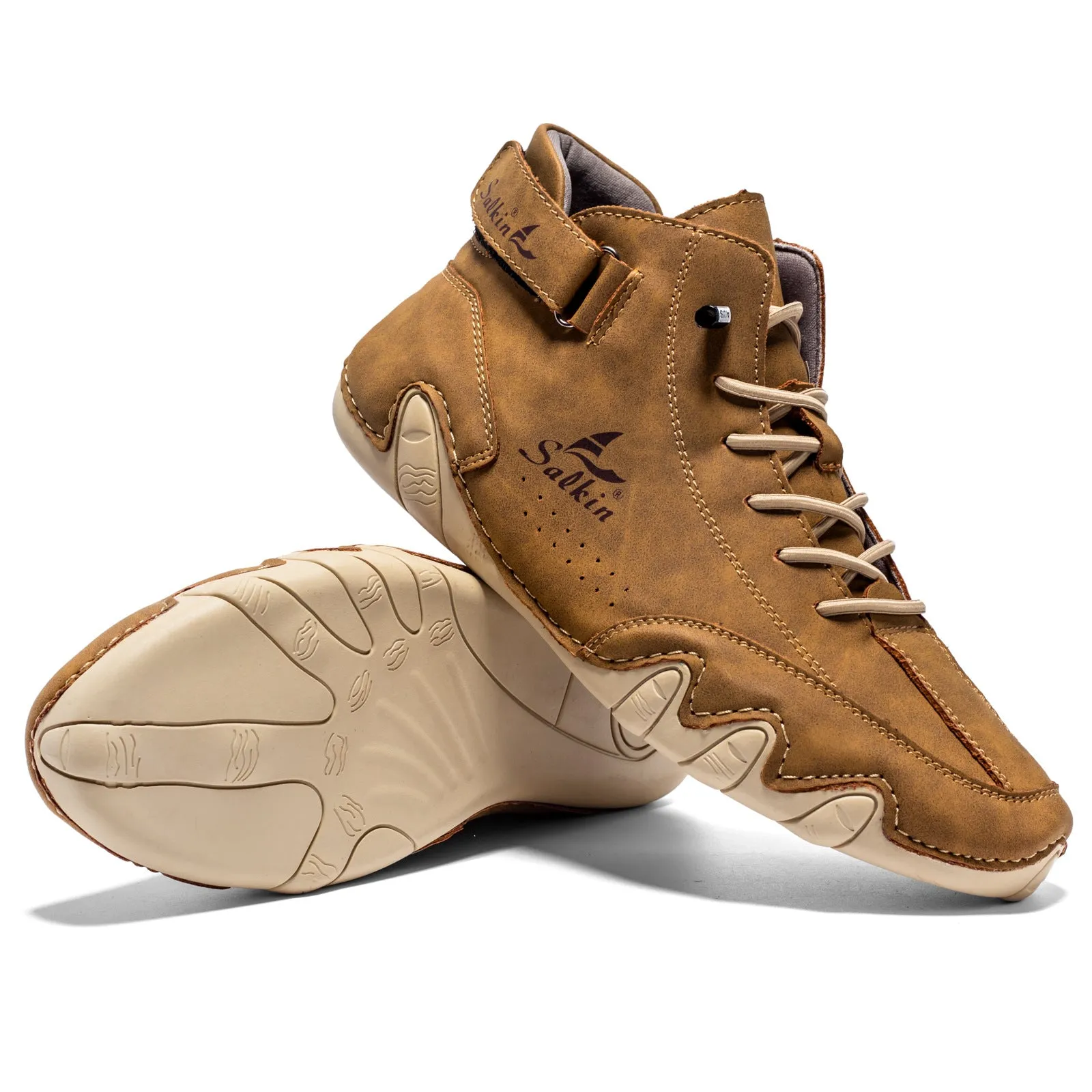 Bootara Men’s Octopus High-Top Lace-Up Ankle Boots
