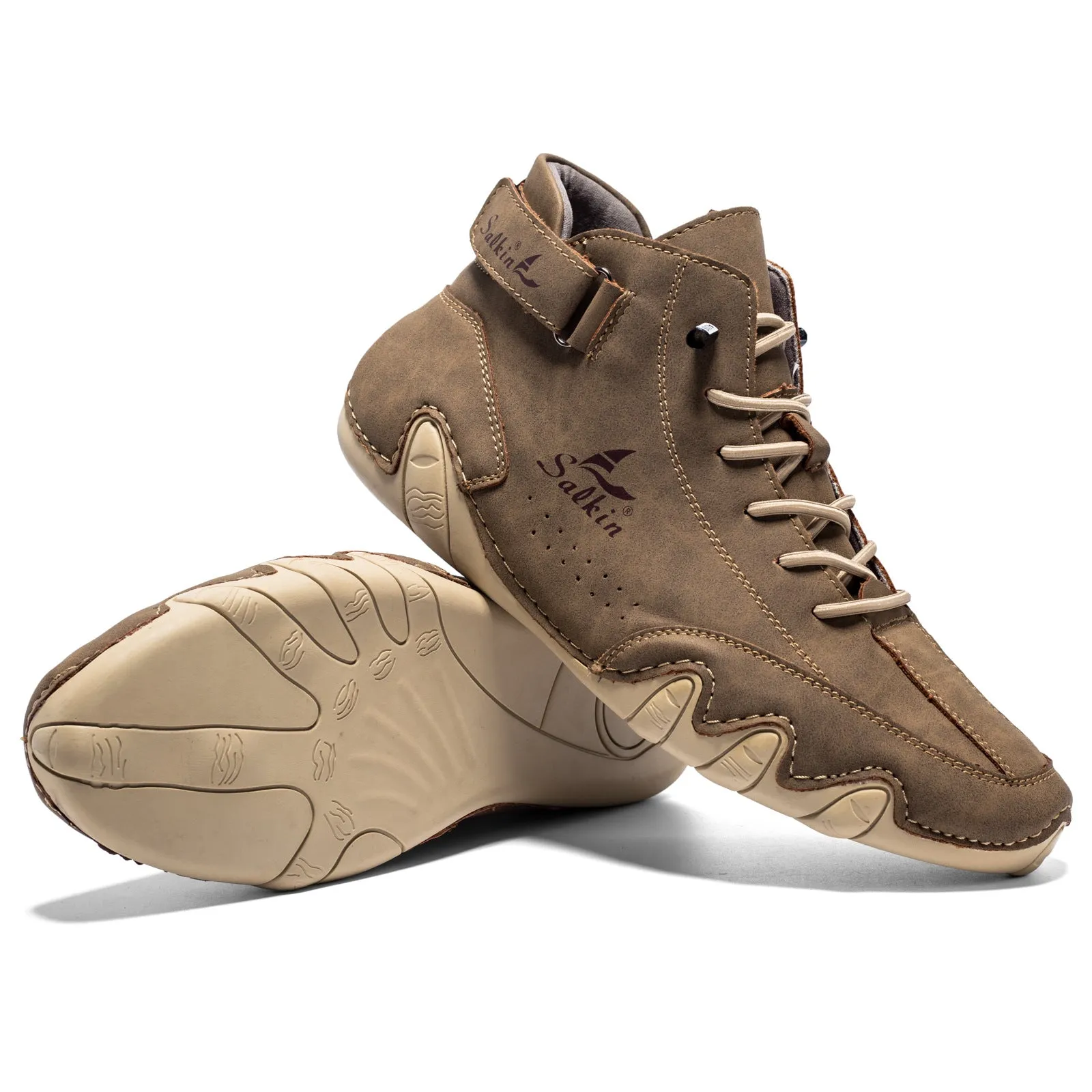 Bootara Men’s Octopus High-Top Lace-Up Ankle Boots