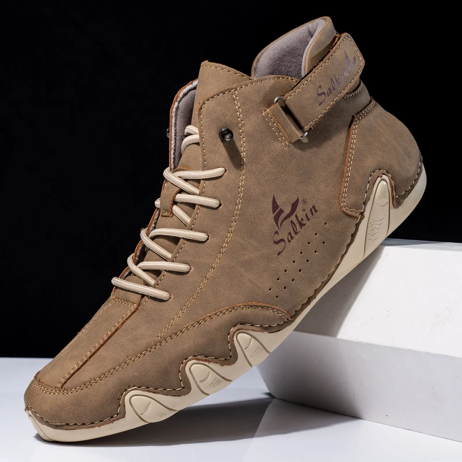 Bootara Men’s Octopus High-Top Lace-Up Ankle Boots