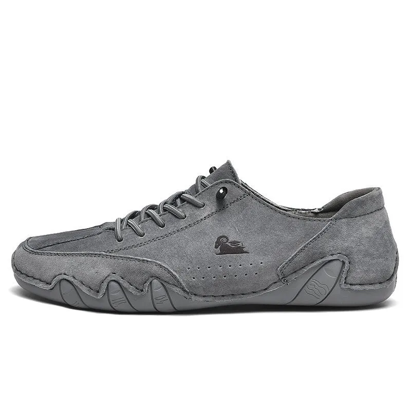 Bootara Men’s Octopus Low-Top Lace-Up Hand-Sewn Martin Boots