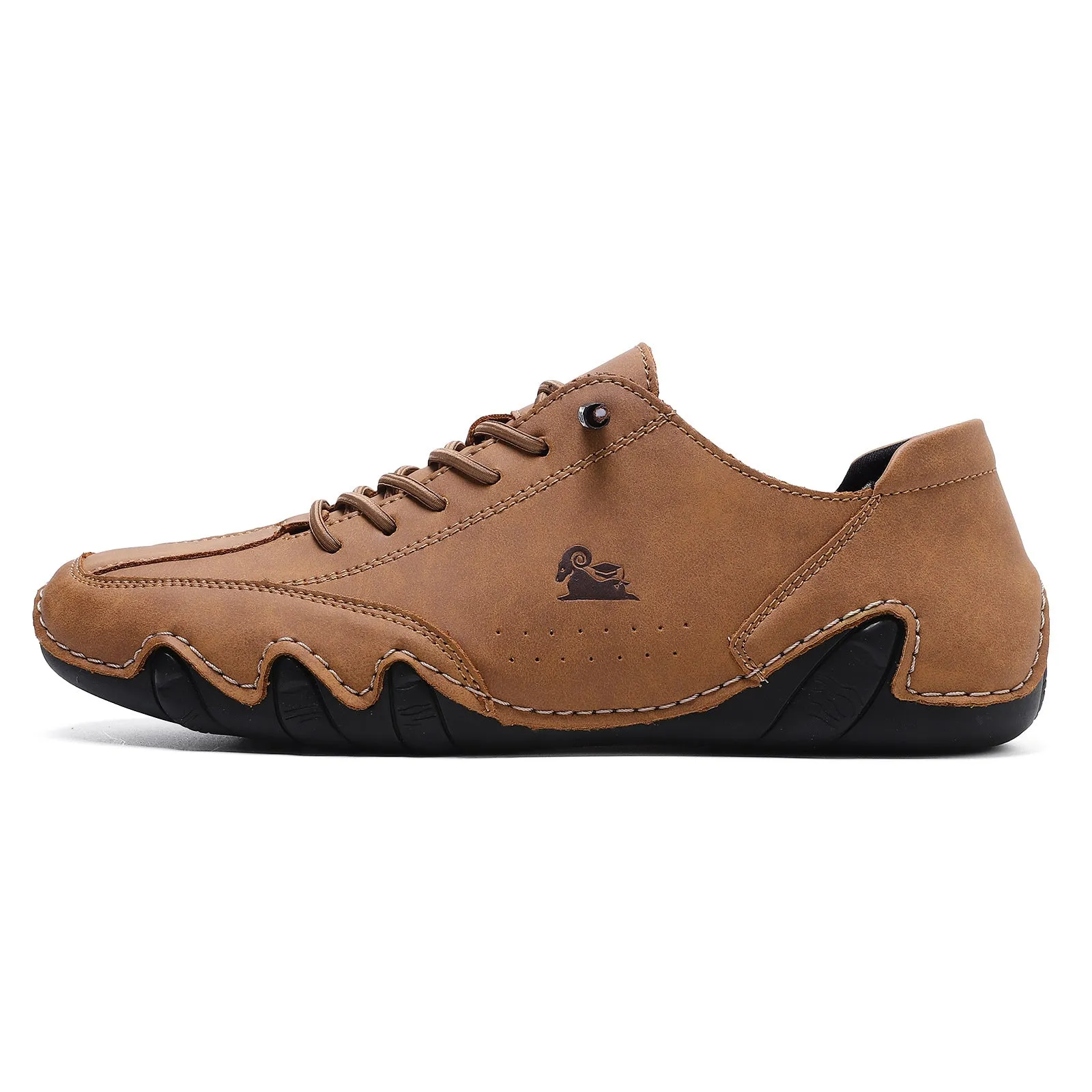 Bootara Men’s Octopus Low-Top Lace-Up Hand-Sewn Martin Boots