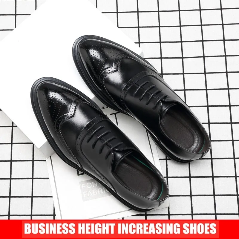 Casual Men Brogue Genuine Leather Shoes