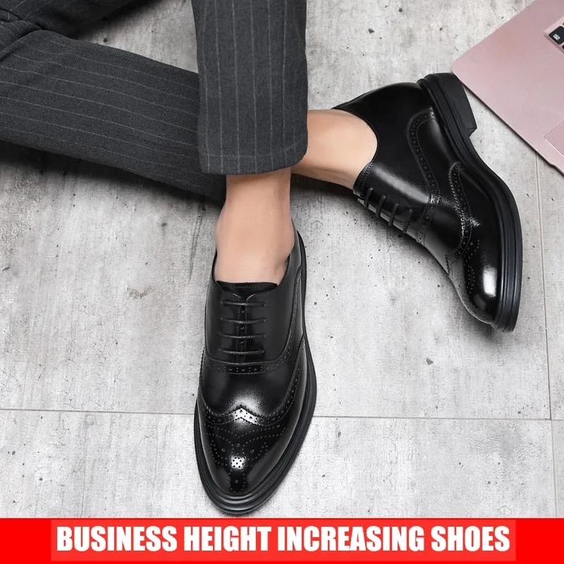 Casual Men Brogue Genuine Leather Shoes