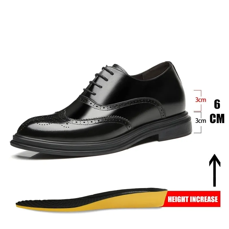 Casual Men Brogue Genuine Leather Shoes
