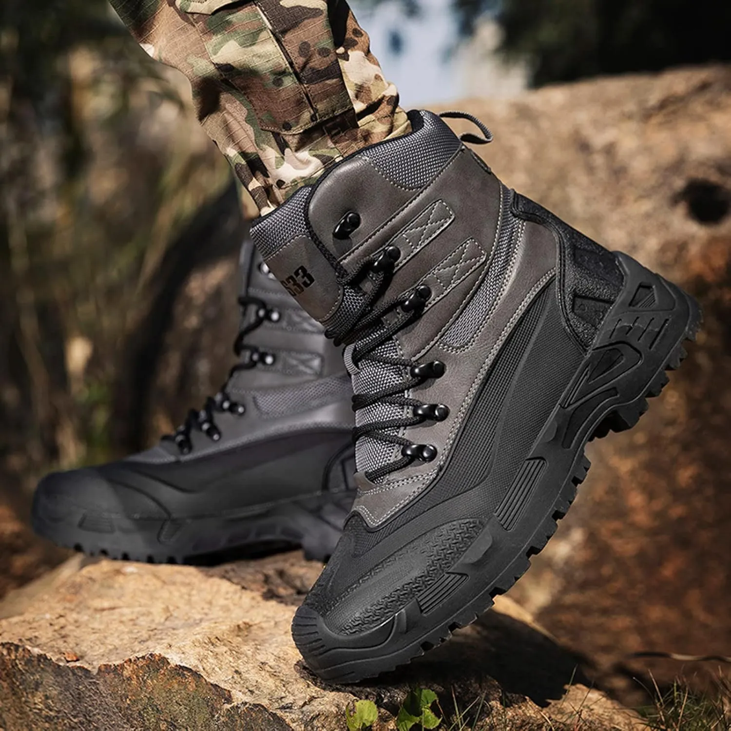 Casual Shoes for Men Men Sports Shoes Fashion New Pattern Outdoor Mountaineering Boots Physical Training Boots Thick