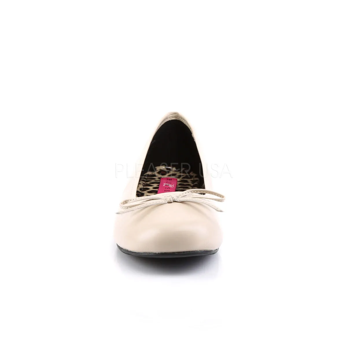 Classic Adult Ballet Flat with Bow Accent 4-colors ANNA-01