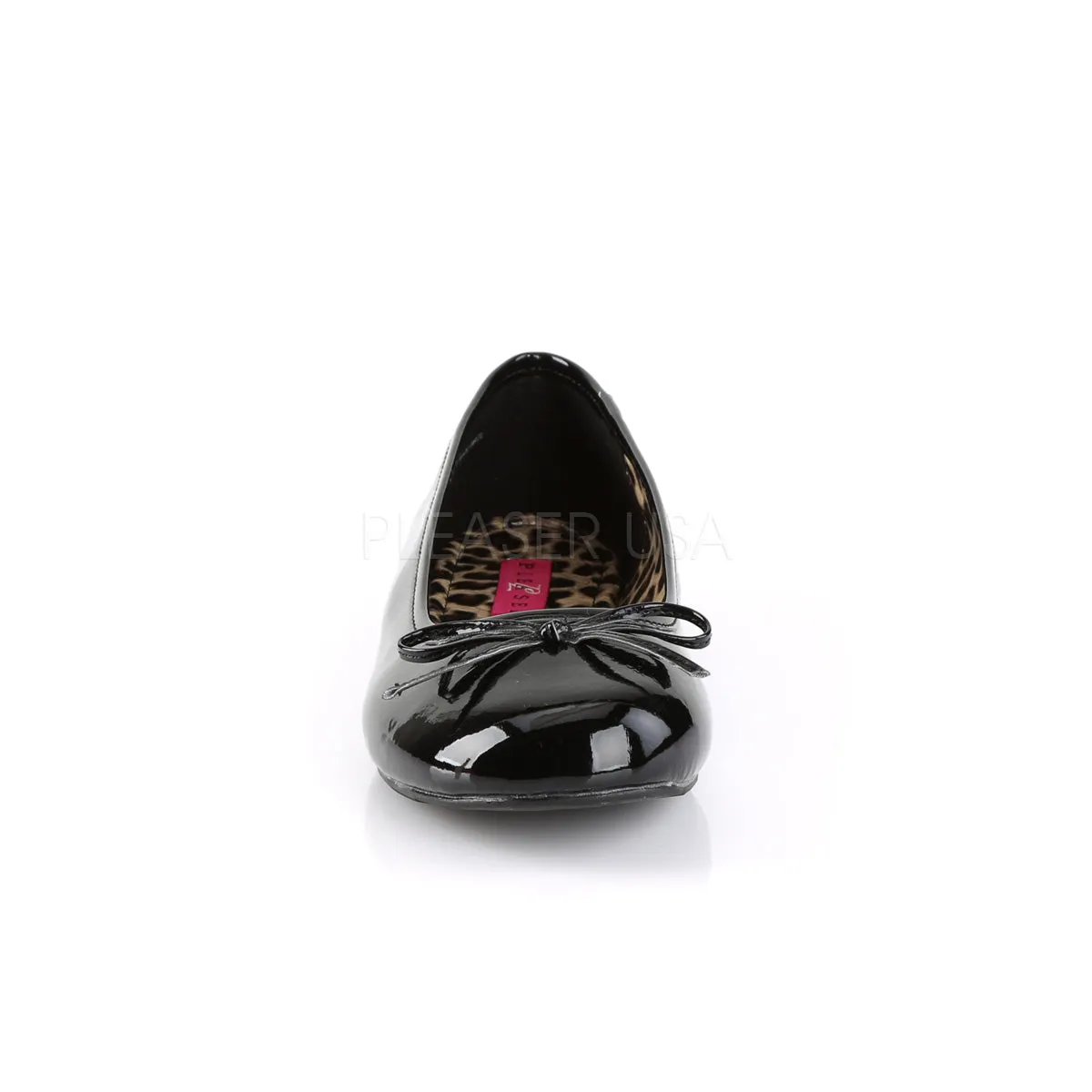 Classic Adult Ballet Flat with Bow Accent 4-colors ANNA-01