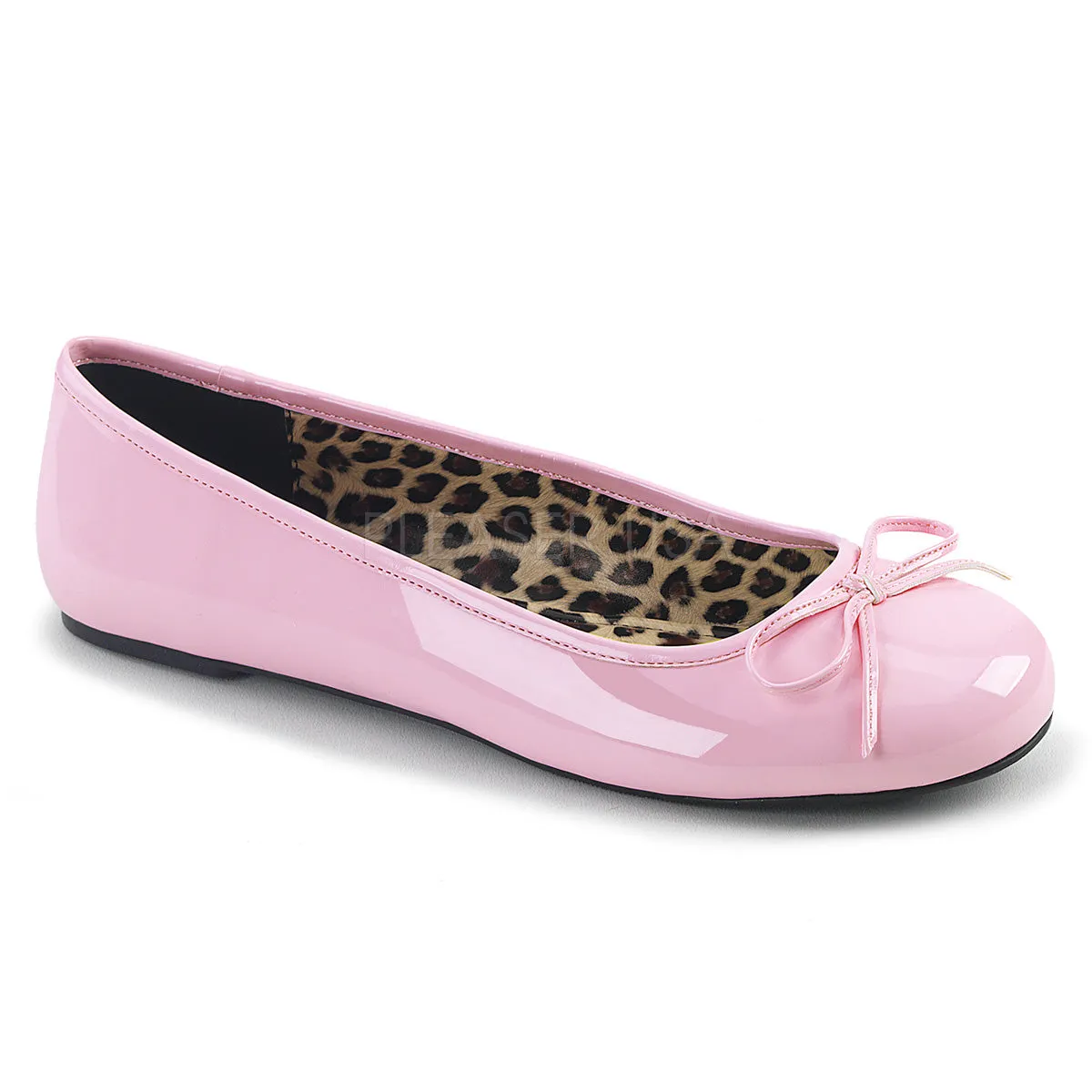 Classic Adult Ballet Flat with Bow Accent 4-colors ANNA-01