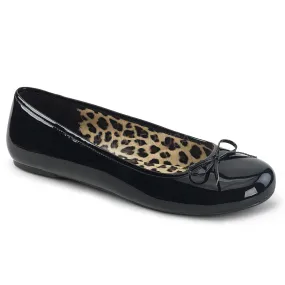 Classic Adult Ballet Flat with Bow Accent 4-colors ANNA-01