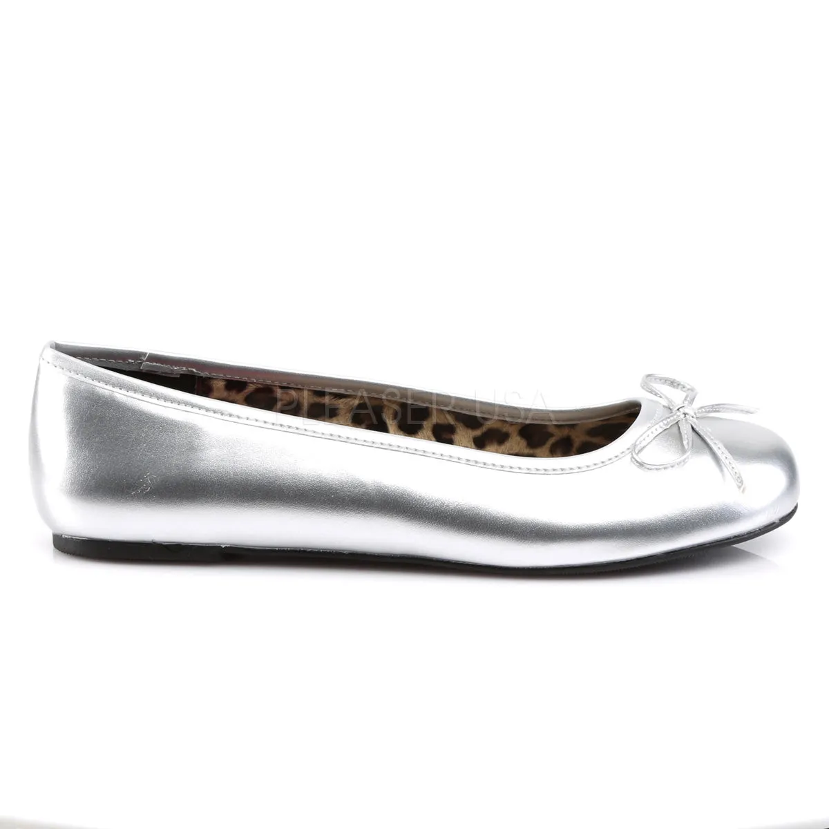 Classic Adult Ballet Flat with Bow Accent 4-colors ANNA-01
