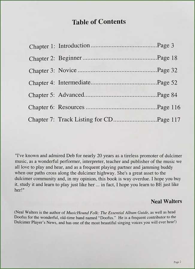 Debbie Porter - A Treasury Of Tunes For Fretted Dulcimer
