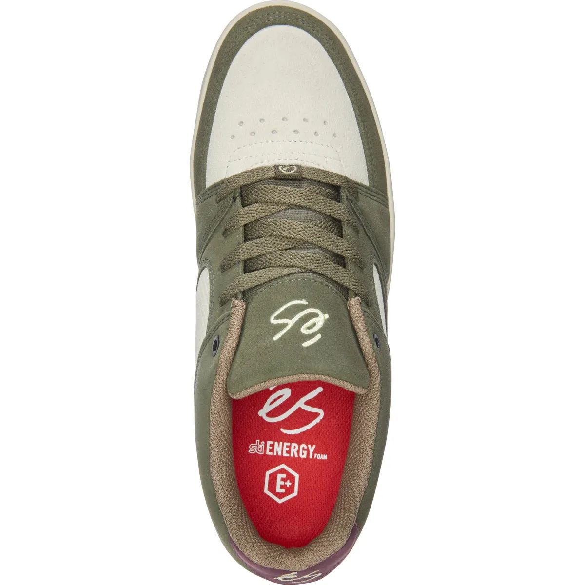eS Accel Slim Skateboard Shoe - Olive/Tan