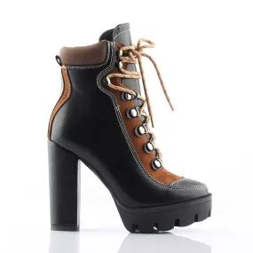 Fashion Platform Ankle Boots Women 12cm Thick Heel Platform
