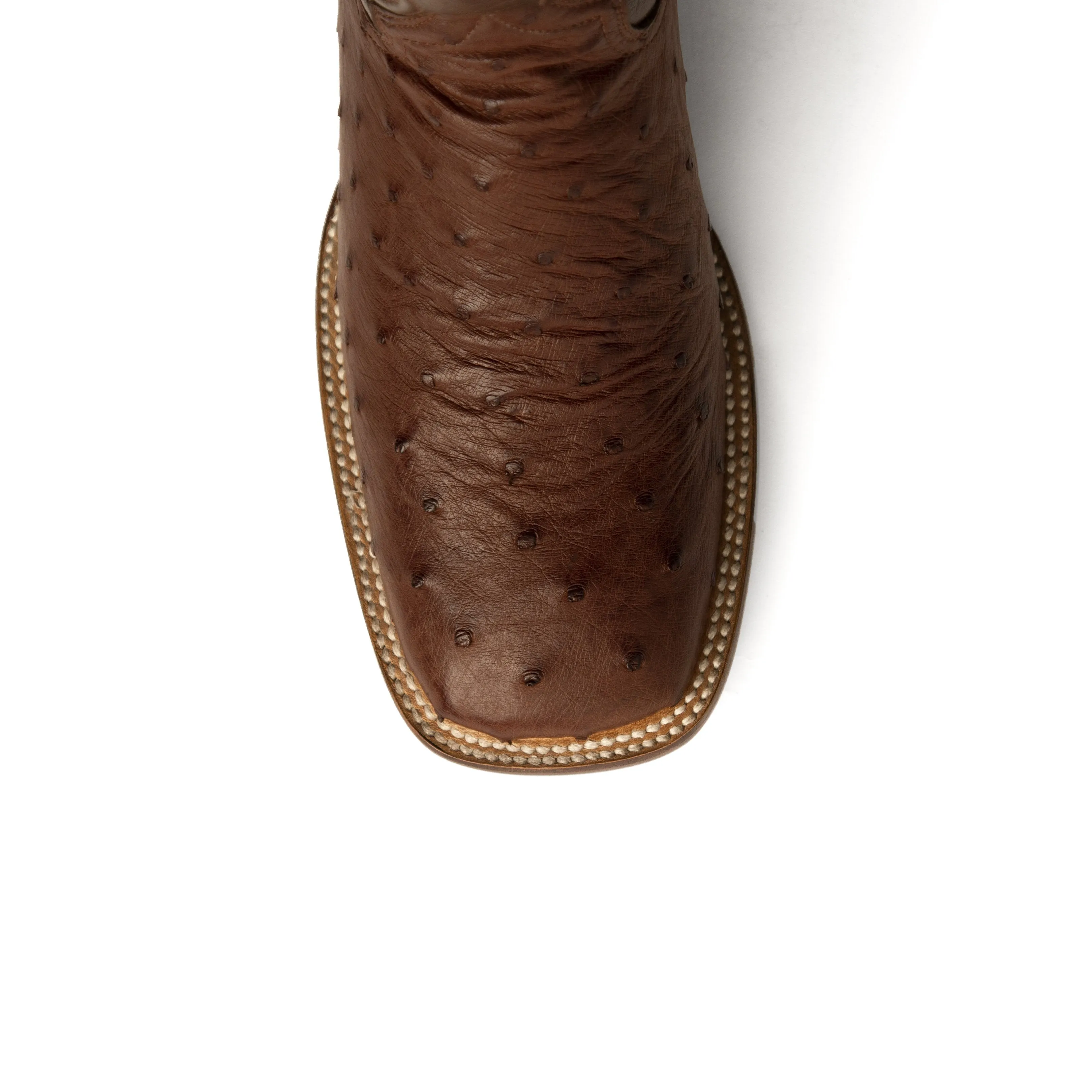 FERRINI COLT KANGO TABACCO FULL QUILL OSTRICH BOOT