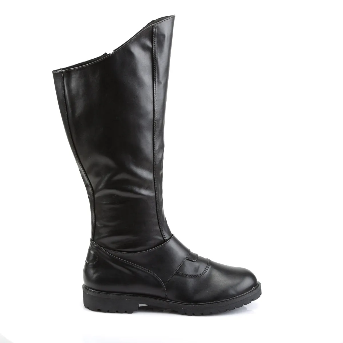 Flat Heel Men's Villain Knee Boots GOTHAM-100