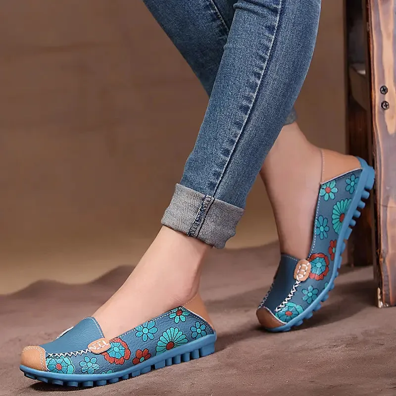 Genuine Leather Ballerina Shoes