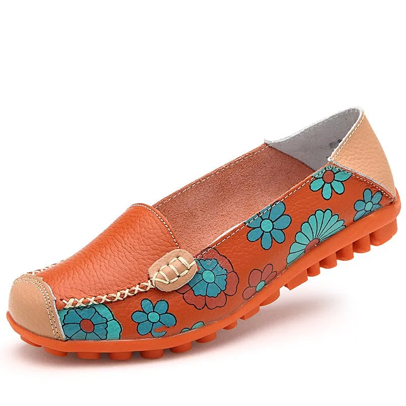 Genuine Leather Ballerina Shoes