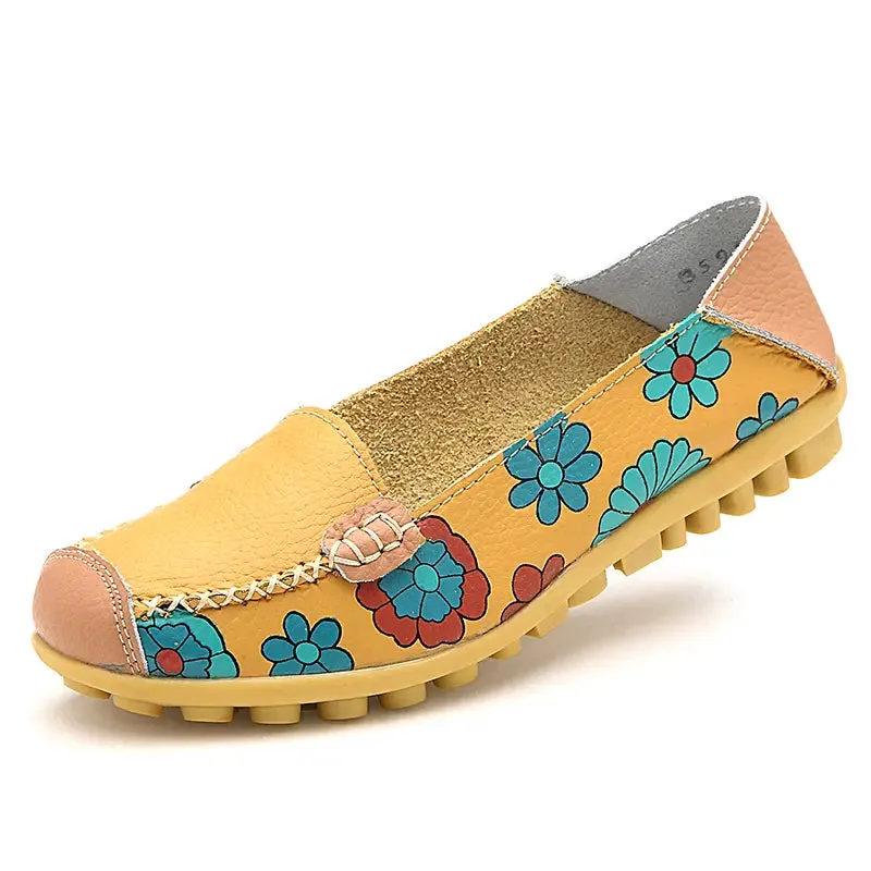 Genuine Leather Ballerina Shoes