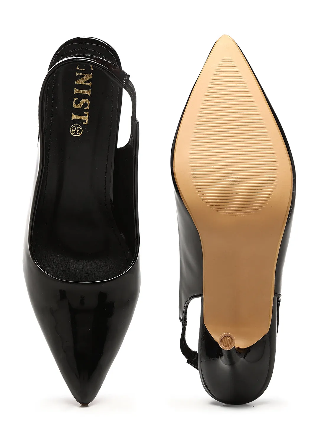 GNIST Pointed Pumps Black Stiletto Heels
