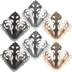 KESYOO 3Pairs Metal Shoes Pointed Protector High Heels Toe Cap Cowboy Boot Tips Elegant High Heels Tip Cover