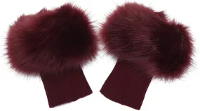 LA CARRIE Women Faux Fur Plush Leg Warmers Short Furry Fuzzy Leg Cuffs Girls Winter Knitted Boot