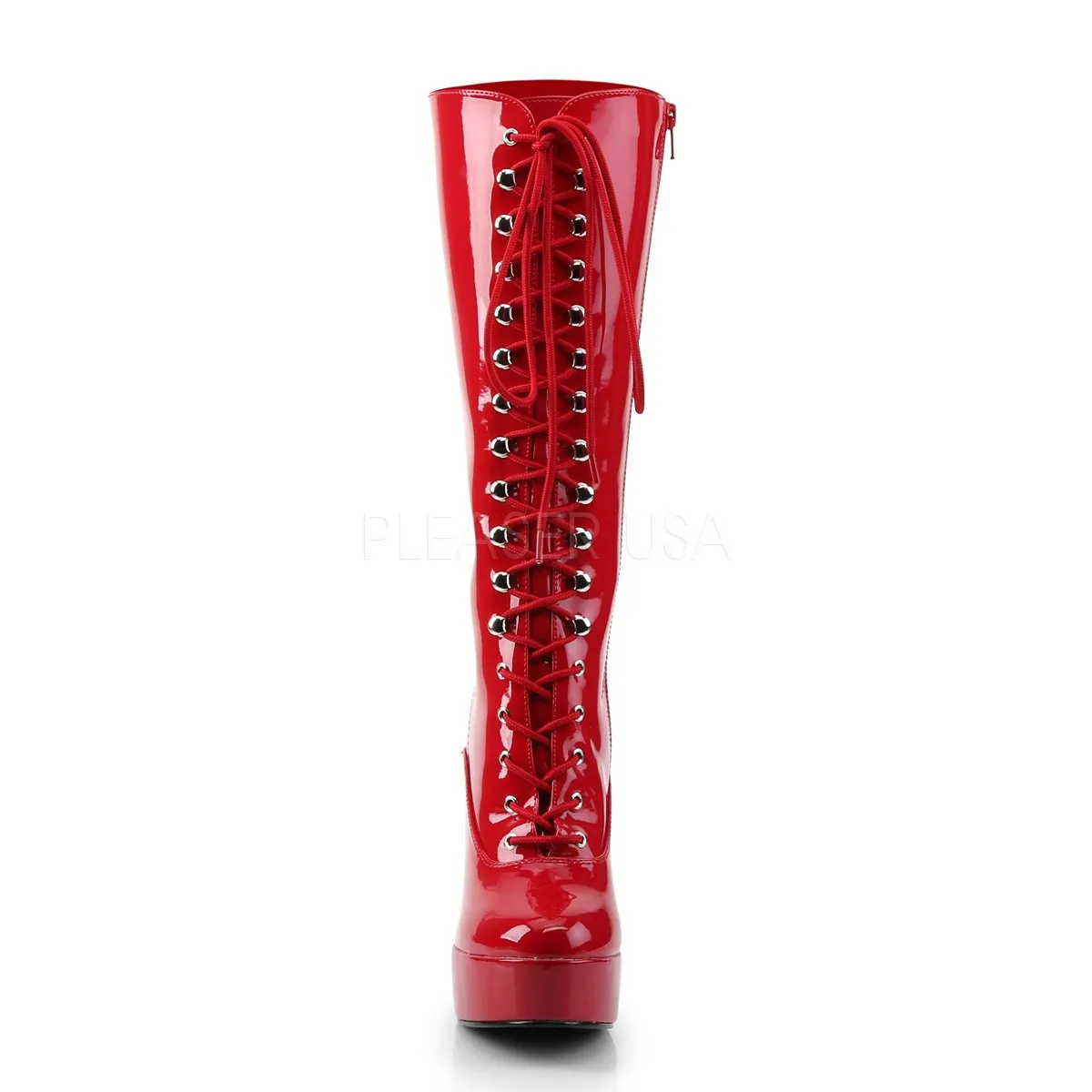 Lace-Up Platform Knee Boot with 5-inch Chunky Heel ELECTRA-2020