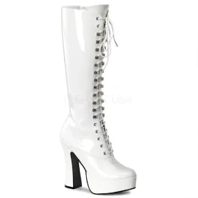 Lace-Up Platform Knee Boot with 5-inch Chunky Heel ELECTRA-2020