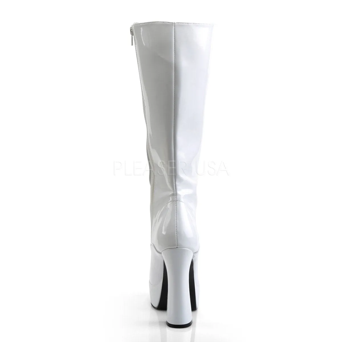 Lace-Up Platform Knee Boot with 5-inch Chunky Heel ELECTRA-2020