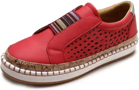 Ladmiple Womens Shoes Dressy Casual Loafers Low Top Canvas Sneakers Slip On Casual Fashion Comfortable Walking Shoes