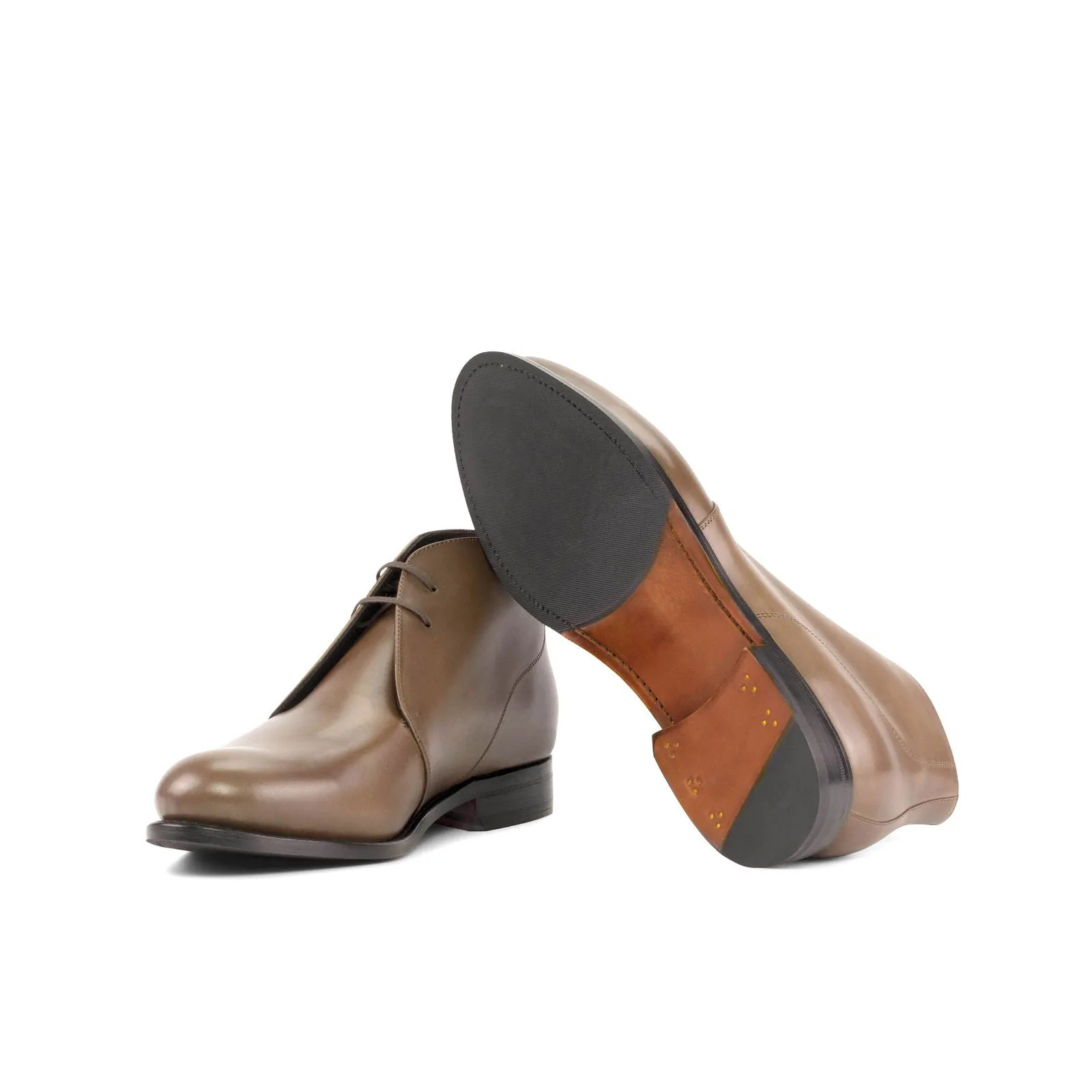 Men's Chukka Leather Boots Wide Plus Size 5932