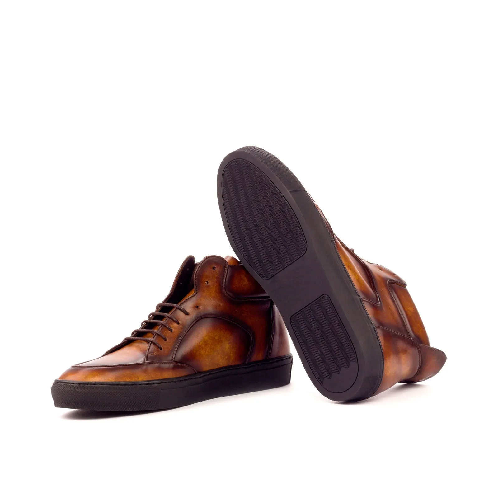 Men's High Top Multi Sneakers Patina Wide Plus Size 3387