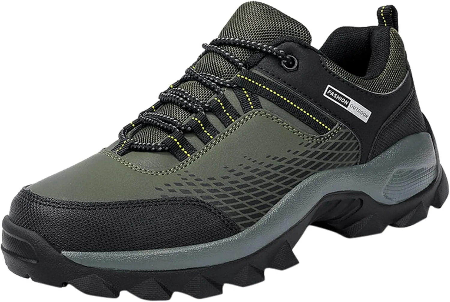 Men's Hiking Shoe Walking Running Shoes for Men with Arch Support Fashion Outdoor Low-Top Sneakers Slip on Tennis Athletic Gym Workout Training Shoes