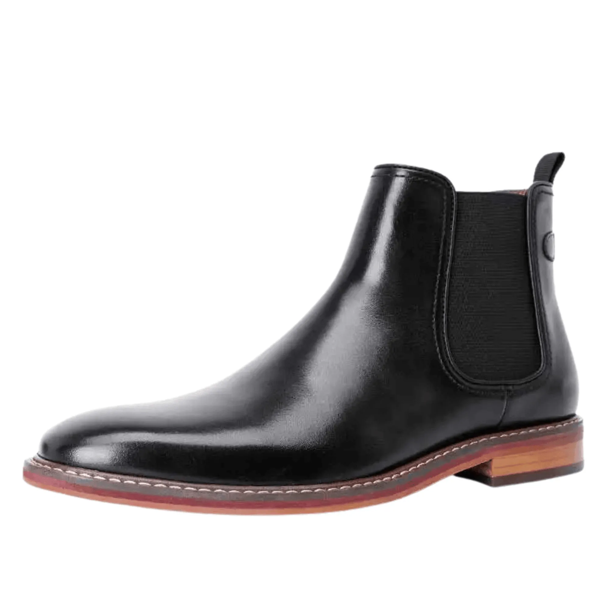 Men's Italian Chelsea Boots Work Shoes Genuine Cow Leather Boot Shoes For Formal Dress Wedding Business Party New