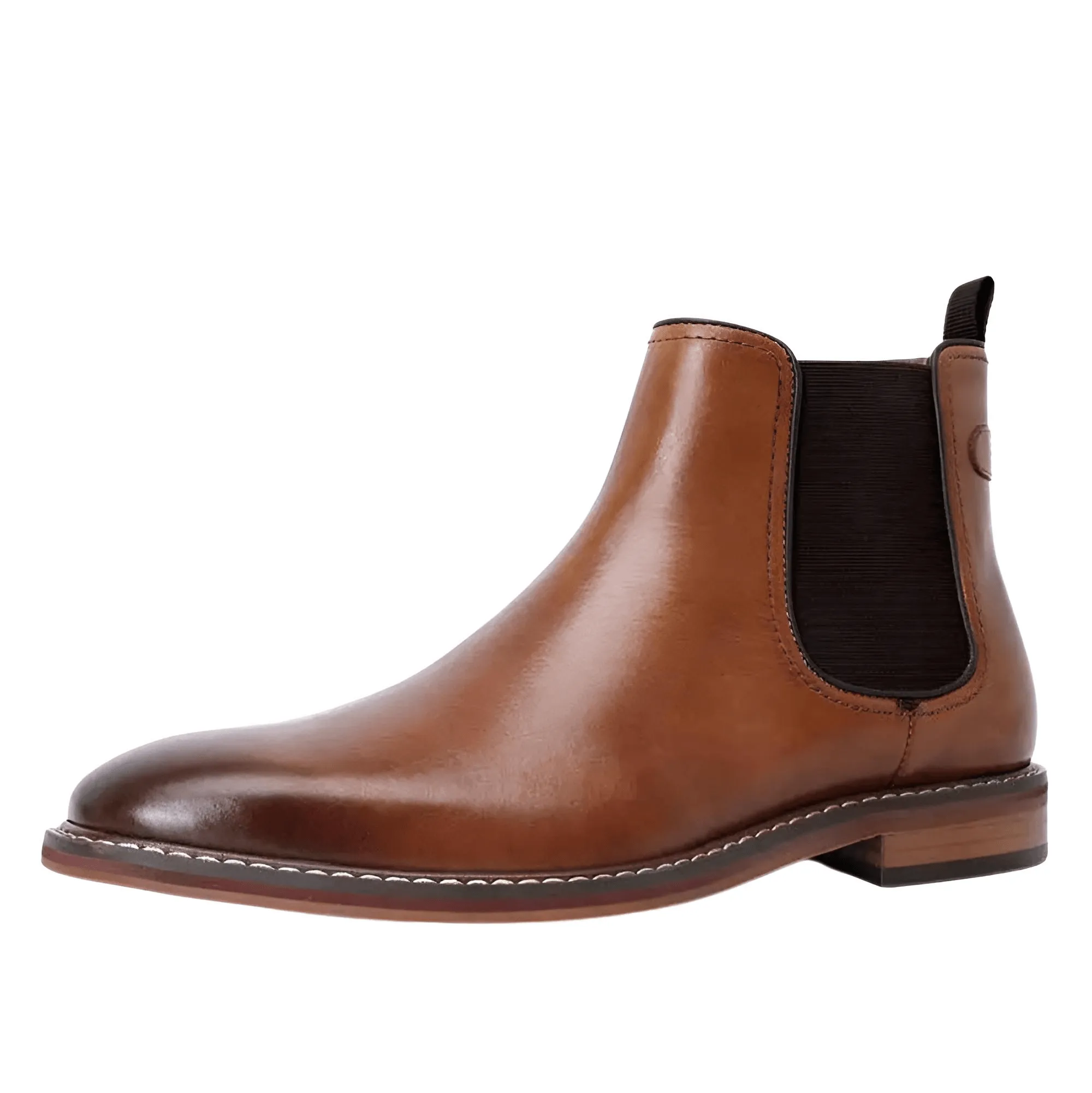 Men's Italian Chelsea Boots Work Shoes Genuine Cow Leather Boot Shoes For Formal Dress Wedding Business Party New