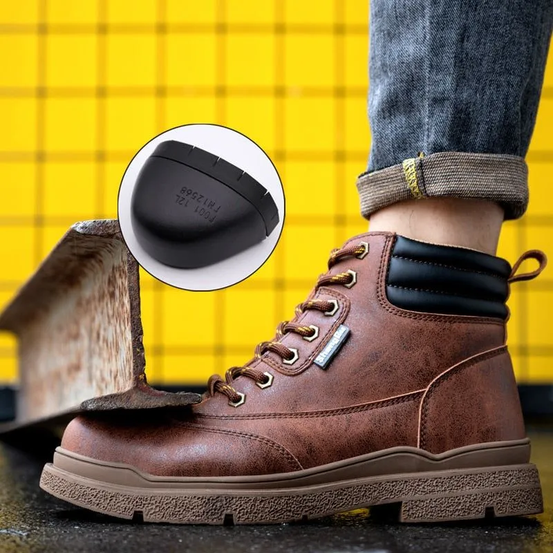 Men's Leather Casual Shoes For Men's MCSK31 Work Safety Boots